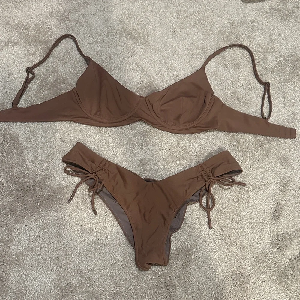 Blackbough Brown Bikini Set - Picture 1 of 7